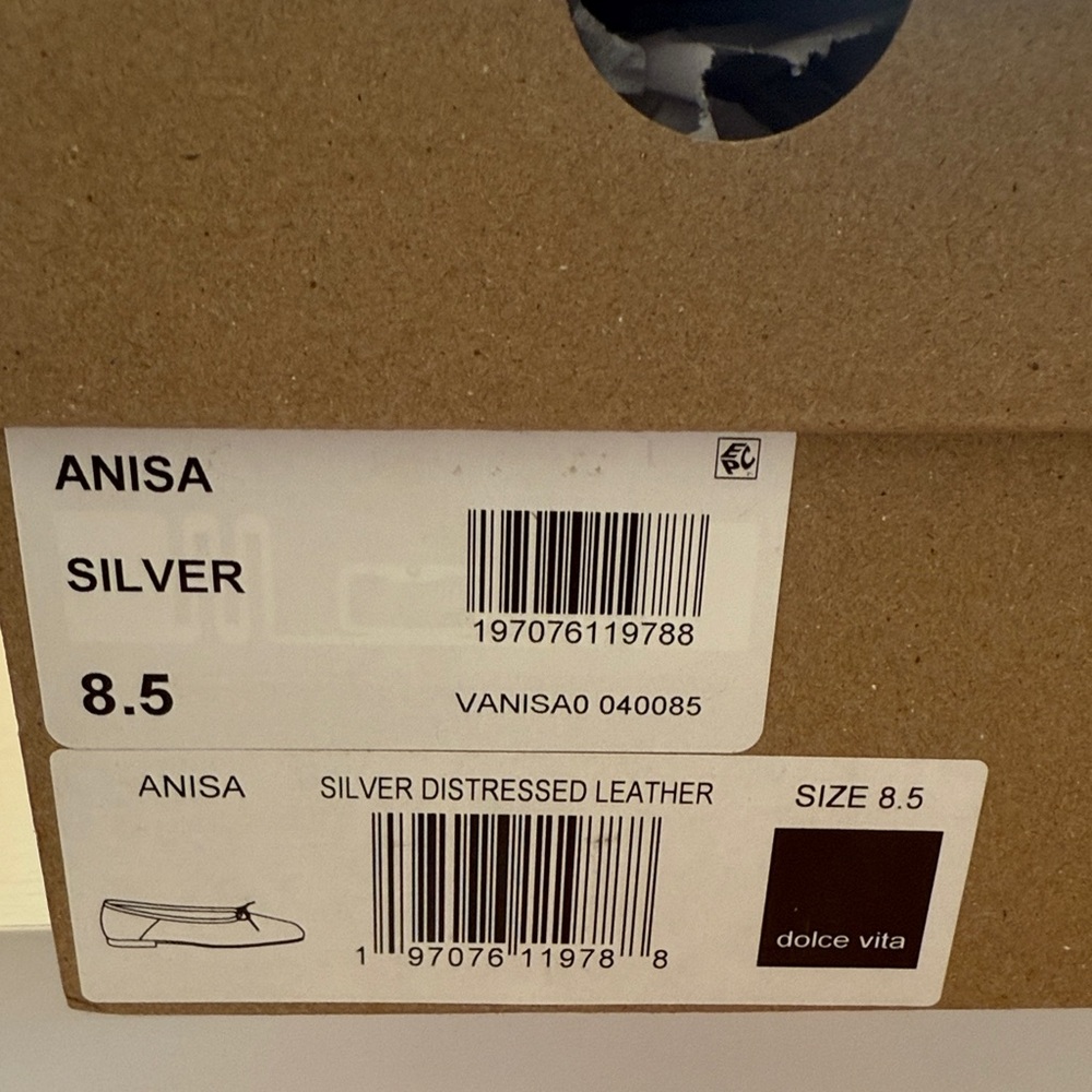 NIB Dolce Vita Anisa Copper Metallic Ballet Flats - Picture 7 of 12